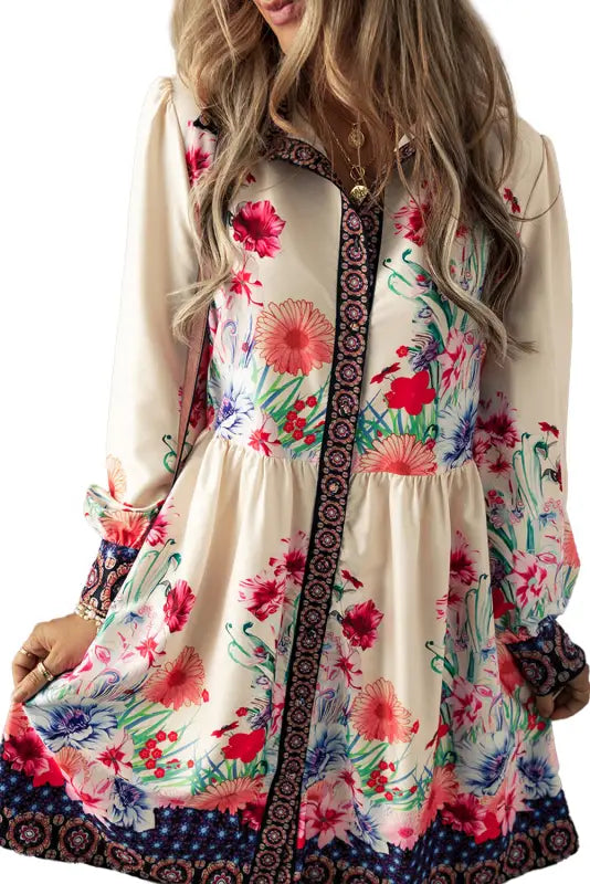 Sunset florals shirt dress | floral dresses | fashionfitz