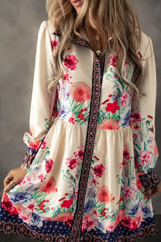 Sunset florals shirt dress | floral dresses | fashionfitz