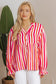 Sunset stripe balloon blouse - chic summer style | fashionfitz