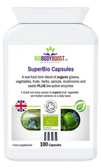 SuperBio Capsules - Vegan Organic Greens Blend - Fashionfitz