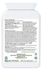 SuperBio Capsules - Vegan Organic Greens Blend - Fashionfitz