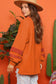 Carrot Fleece Patchwork Side Slits High Low Sweatshirt - Fashionfitz