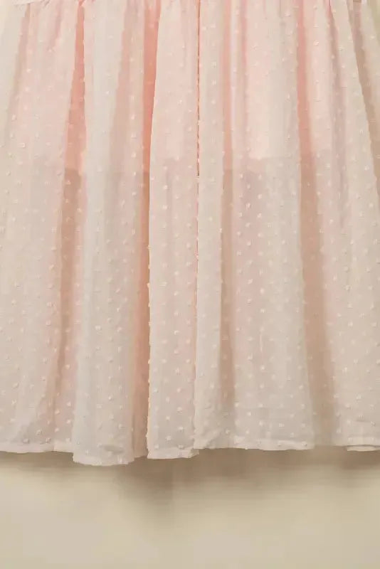 Swiss Dot Lace Trim Maxi Dress - Fashionfitz