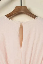 Swiss Dot Lace Trim Maxi Dress - Fashionfitz