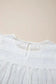White Ruffled Lace Flowy Tank Top - Fashionfitz