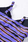 Tankini swimsuit - purple stripes lacing - tankinis