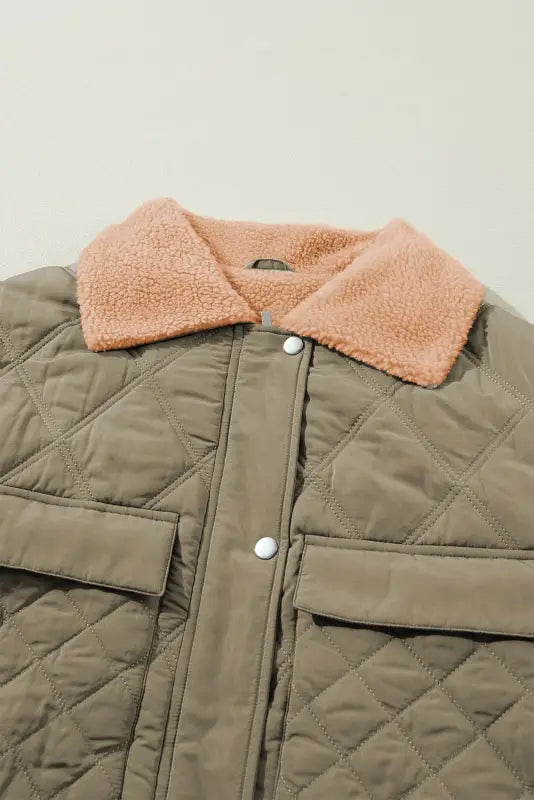 Teddy quilted puffer jacket