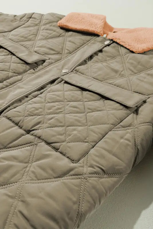 Teddy quilted puffer jacket