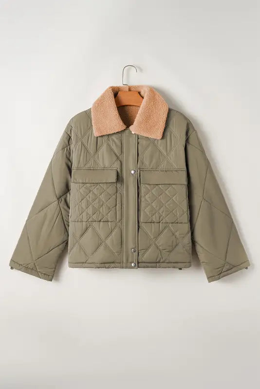 Teddy quilted puffer jacket