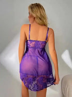 Temptation Perspective Sexy Mesh Babydoll Nightgown - Fashionfitz