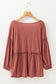 Textured grace puff sleeve tunic top