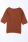 Textured knit drop shoulder tee - t-shirts