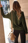 Textured knit round neck dolman sleeve sweater - sweaters