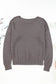 Textured knit round neck dolman sleeve sweater - sweaters