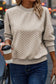 Textured raglan sleeve pullover sweatshirt | women’s sweatshirts