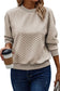 Textured raglan sleeve pullover sweatshirt | women’s sweatshirts