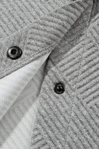 Textured Shacket - Flap Pocket - Fashionfitz