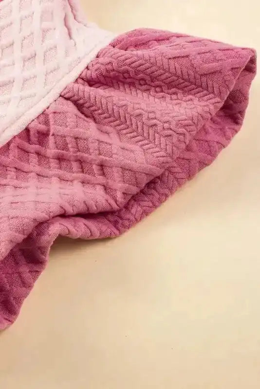 Textured Shift Mini Dress - Fashionfitz