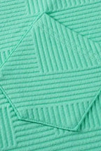 Textured T-Shirt Dress - Mint Green Cap Sleeve - Fashionfitz