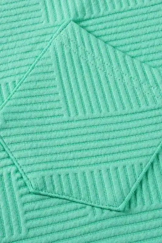 Textured T-Shirt Dress - Mint Green Cap Sleeve - Fashionfitz