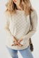 Textured thumbhole sleeve top - long tops