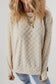 Textured thumbhole sleeve top - long tops