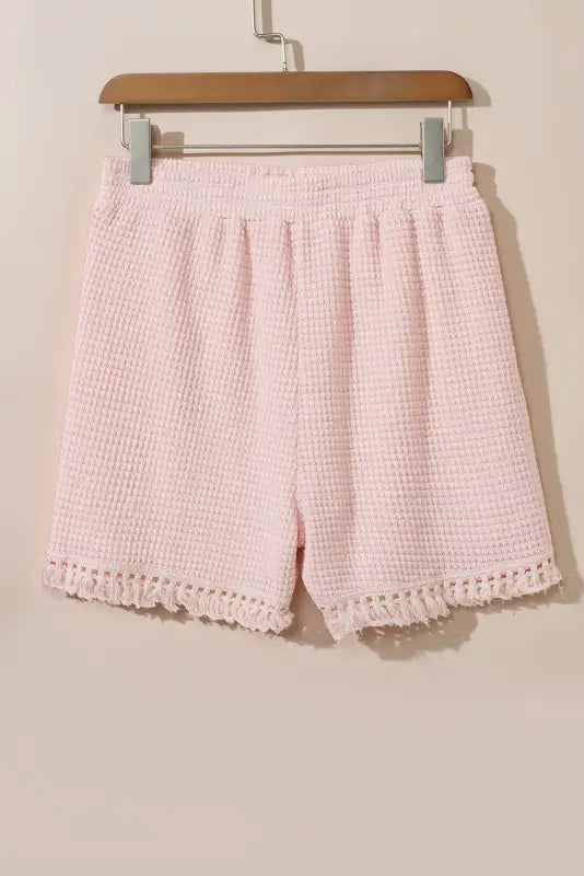 Textured two piece shorts set - short sets