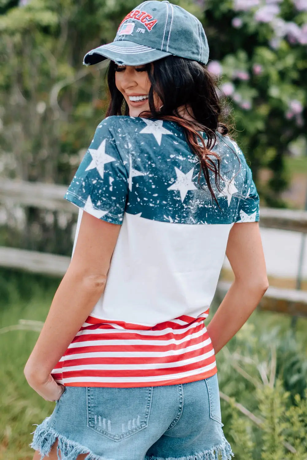 The us stars and stripes inspired top - tops