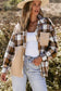 Thermal plaid patchwork shacket | women’s shackets | fashionfitz