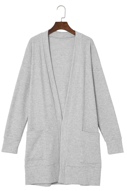 Thermal waffle knit cardigan | cozy & stylish | fashionfitz