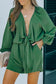 Tie-knot puff sleeve romper - rompers