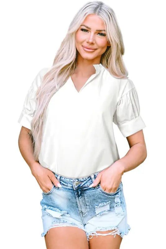 Timeless twist blouse - blouses