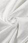 White Hollow Knit Splicing Keyhole Back Tunic Top - Fashionfitz