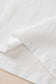 White Colorblock Star Patched Half Sleeve Oversized Tee - Fashionfitz