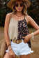 Khaki Leopard Strap Tank Top - Fashionfitz
