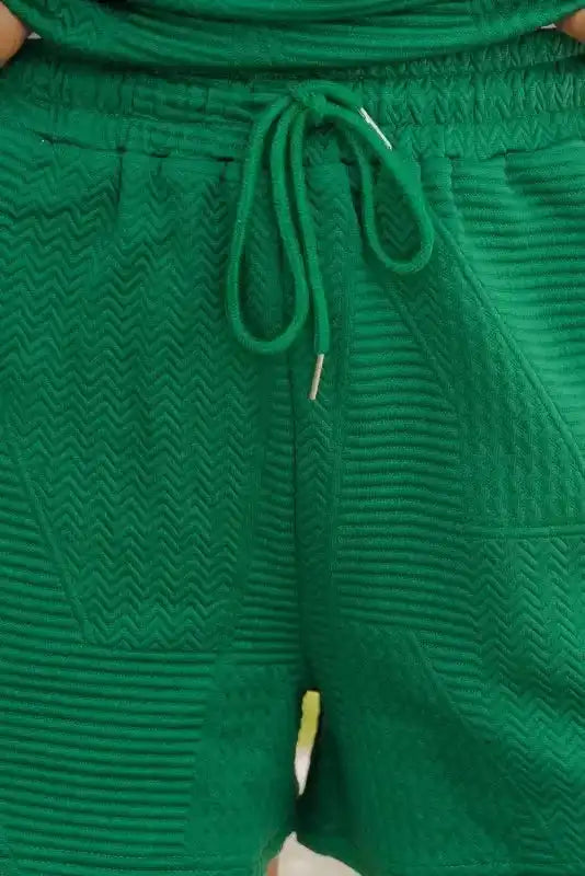 Skobeloff Textured Shorts Set - Fashionfitz