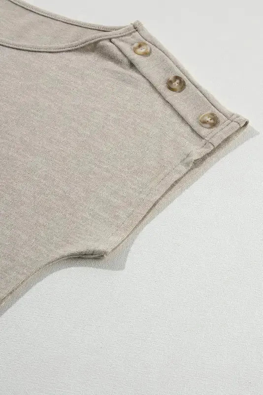 Smoke Gray Batwing Casual Tee - Fashionfitz
