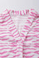 Zebra Rose V-Neck Blouse - Fashionfitz