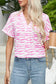 Zebra Rose V-Neck Blouse - Fashionfitz
