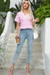 Zebra Rose V-Neck Blouse - Fashionfitz