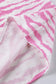 Zebra Rose V-Neck Blouse - Fashionfitz
