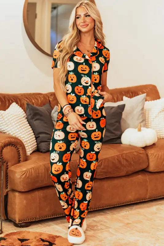 Spooky sleepwear: trick-or-treat dreams pajama set