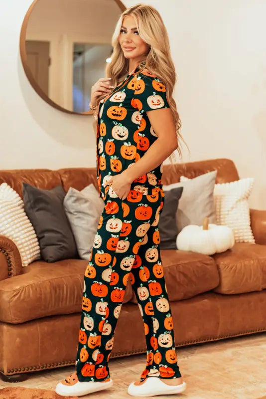 Spooky sleepwear: trick-or-treat dreams pajama set