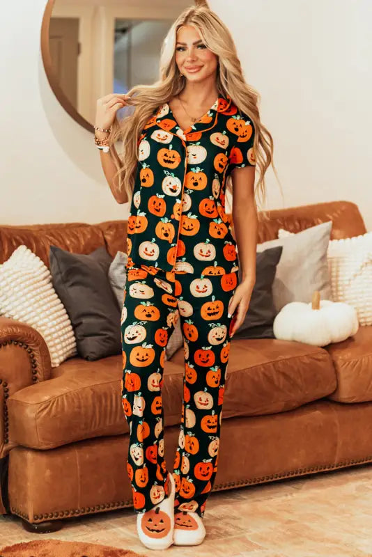 Spooky sleepwear: trick-or-treat dreams pajama set