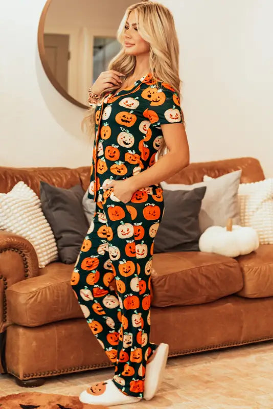 Spooky sleepwear: trick-or-treat dreams pajama set