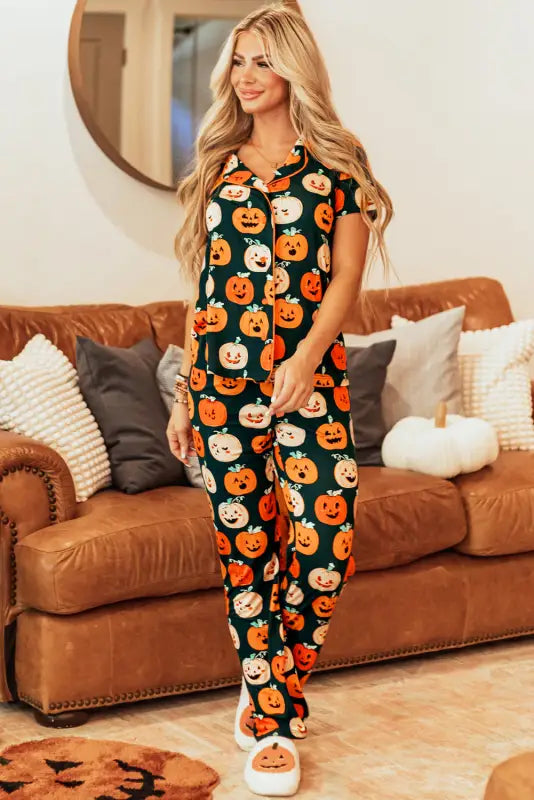 Spooky sleepwear: trick-or-treat dreams pajama set