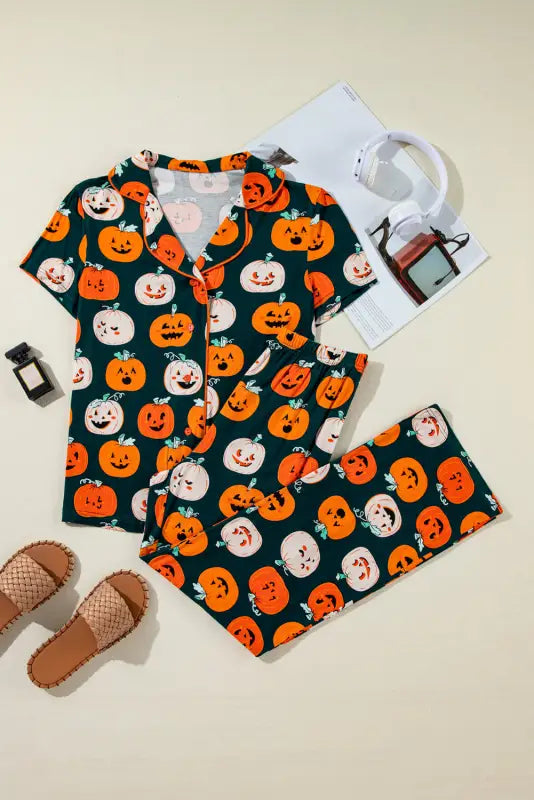 Spooky sleepwear: trick-or-treat dreams pajama set