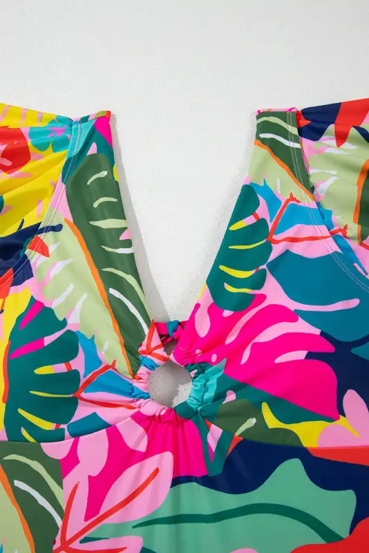 Tropical elegance one-piece swimsuit