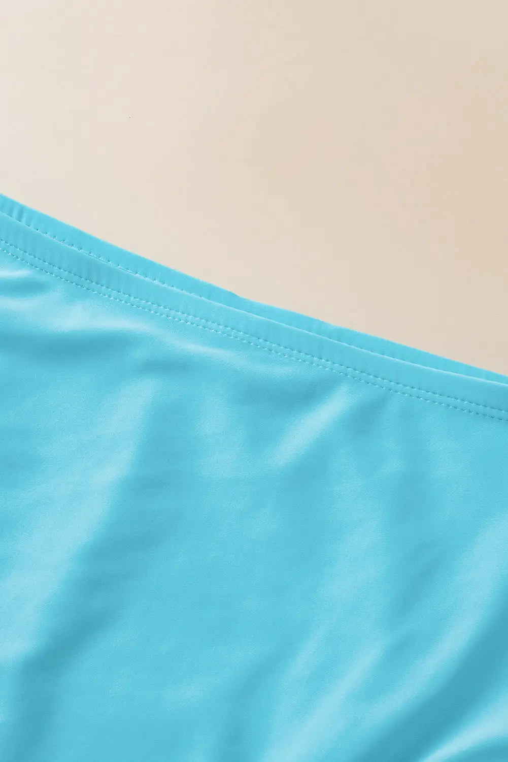 Turquoise striped mesh tankini swimsuit - swimwear/tankinis