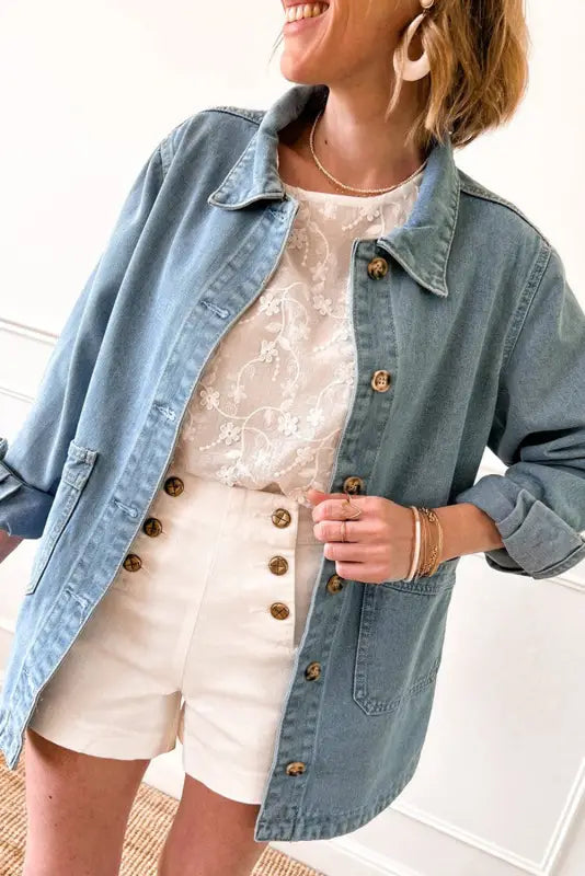 Twilight tint denim jacket | women’s jackets | fashionfitz